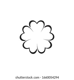 Logo-Vektorillustration für Sakura-Blumen