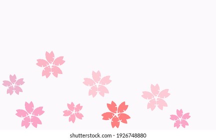 Sakura flower icon sign on white background vector illustration.