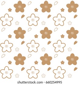 Sakura Flower pattern - Japanese style Background wallpaper