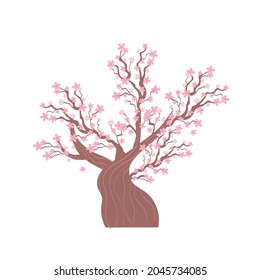 sakura flower tree nature icon