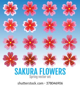 Sakura flowers Vector Art, Stock Vector
