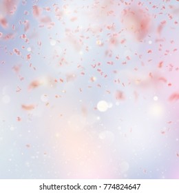 Sakura flying downwind petals on wind. And also includes EPS 10 vector