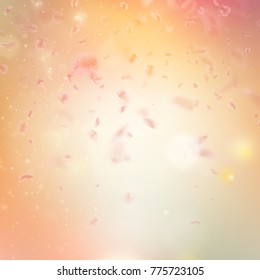 Sakura flying downwind petals on wind. And also includes EPS 10 vector