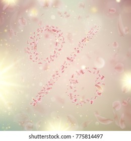 Sakura flying downwind petals on wind. And also includes EPS 10 vector