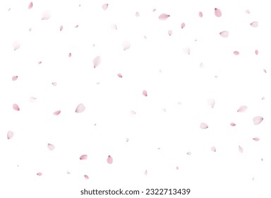 Sakura flying petals, romantic background