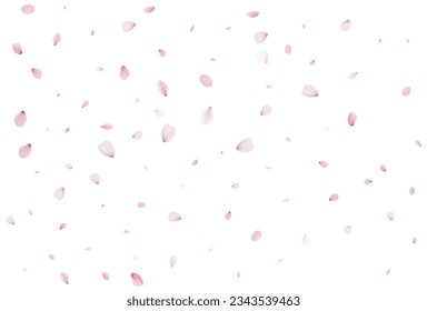 Pétalos voladores de Sakura, fondo romántico