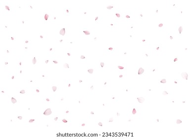 Sakura flying petals, romantic background