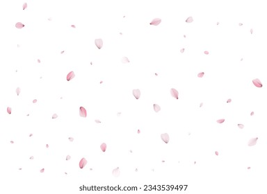 Pétalos voladores de Sakura, fondo romántico