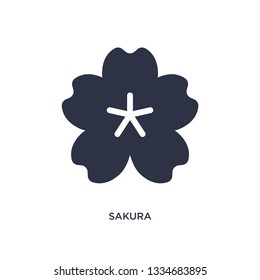 sakura icon. Simple element illustration from nature concept. sakura editable symbol design on white background. Can be use for web and mobile.
