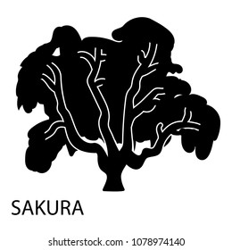Sakura icon. Simple illustration of sakura vector icon for web