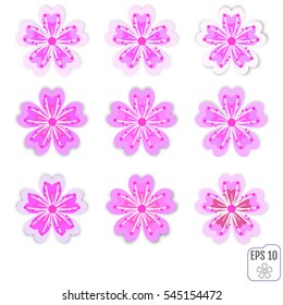 Sakura Icon Vector Art, Stock Vector