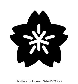 Ilustración de diseño de símbolo de Vector de icono de Sakura