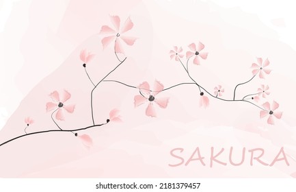 Sakura Japan vector stock illustrator