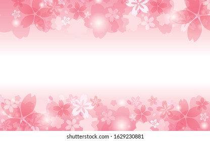 Cherry Blossom Landscape Spring Background Stock Vector (Royalty Free ...