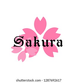 Sakura Logo Design Logo Flower Symbol Stock Vector (Royalty Free ...