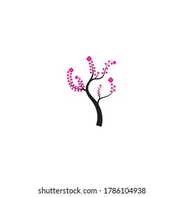 sakura logo template vector icon design