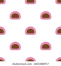 sakura Mochi Pattern background. mochi seamless pattern background. 