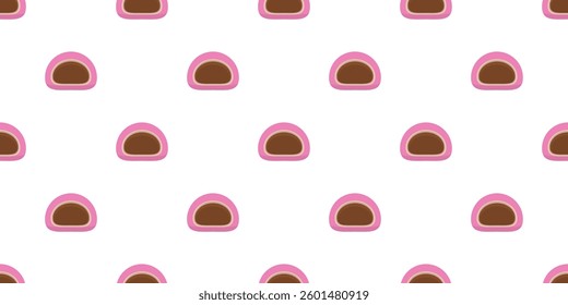 sakura Mochi Pattern background. mochi seamless pattern background. 
