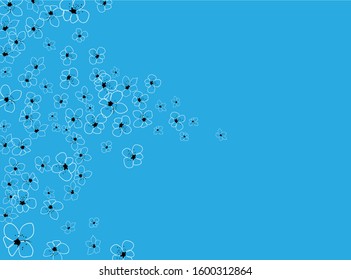 Sakura on light background. Sakura vector flower. Vector floral print. Blooming cherry blossom petals. Japanese culture. Floral design. Blooming tree. Banner template.