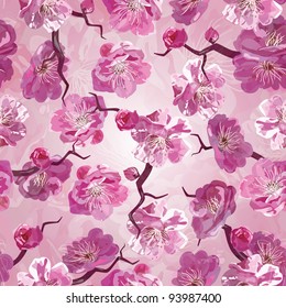 Sakura seamless pattern