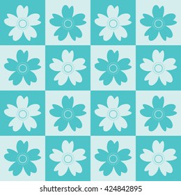 Sakura tiles pattern.sakura pattern background vector