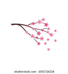 Sakura tree icon design template illustration