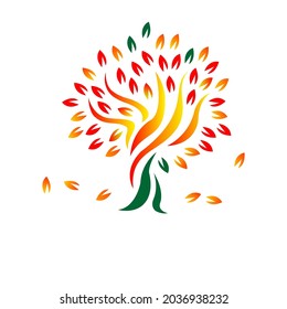 sakura tree vector japanese logo
