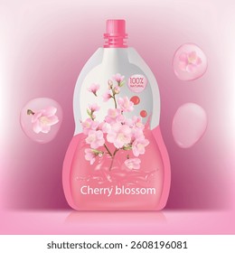 Sakura water in sachet packaging