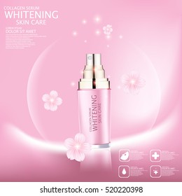 Sakura whitening serum for skin care.