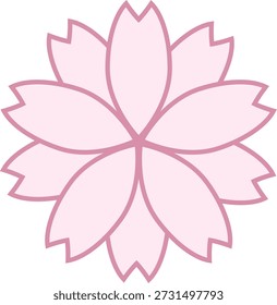 Sakura-5-4, aislado en el fondo blanco
