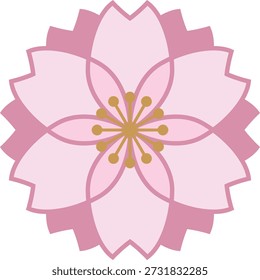 sakura-7-1, isolated on white background