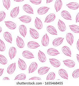 Sakuramilk is sweet almond 'milk', vegan 'milk', ethical 'milk' seamless pattern