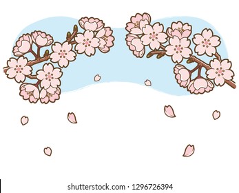 Sakura's flower illustration