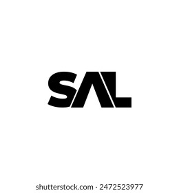 SAL-Buchstabe Monogramm Typografie Logo