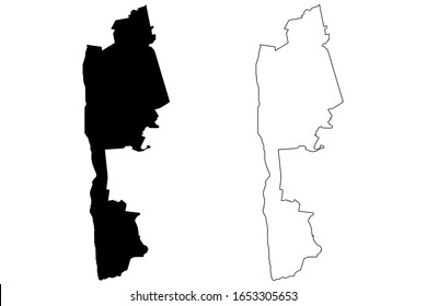 Salacgriva Municipality (Republic of Latvia, Administrative divisions of Latvia, Municipalities and their territorial units) map vector illustration, scribble sketch Salacgriva map