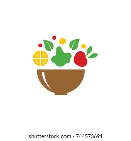 Salad Bar Icon Designs Vector illustration concept