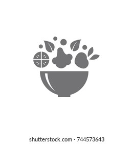 Salad Bar Icon logo Designs Vector