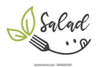 Salad bar, icon, vector, logo.