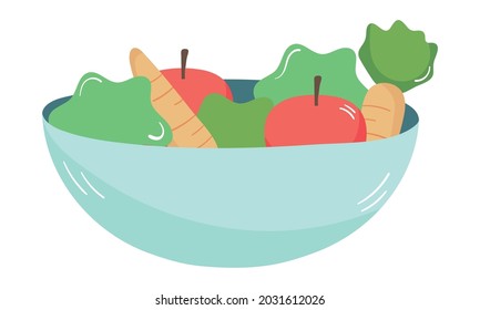 salad bowl icon on white background