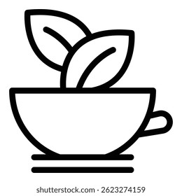 Salad bowl icon. Outline salad bowl vector icon for web design isolated on white background