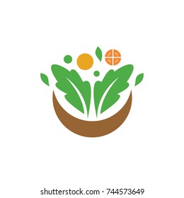 Salad bowl icon Vegetables Salad Vector 