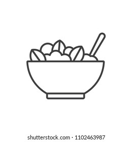 13,078 Salad bowl icon Images, Stock Photos & Vectors | Shutterstock