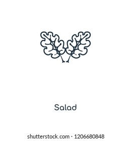Salad concept line icon. Linear Salad concept outline symbol design. This simple element illustration can be used for web and mobile UI/UX.