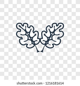 Salad concept vector linear icon isolated on transparent background, Salad concept transparency concept in outline style