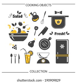 Salad Cooking objects collection