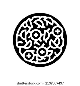 salad cucumber glyph icon vector. salad cucumber sign. isolated contour symbol black illustration