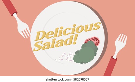 salad dish vintage texture