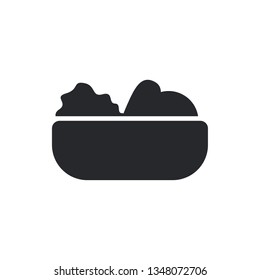 salad flat vector icon