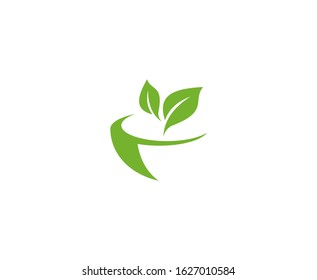 Salad Food Logo Leaf Bowl Vector 