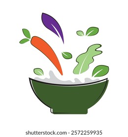 salad food logo vector design illustration